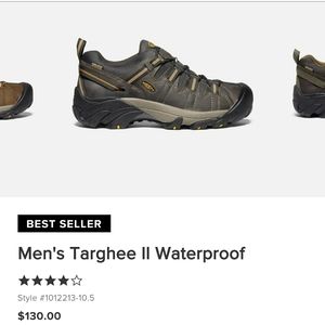 NIB- Men's Keen Targhee II Waterproof Size 10